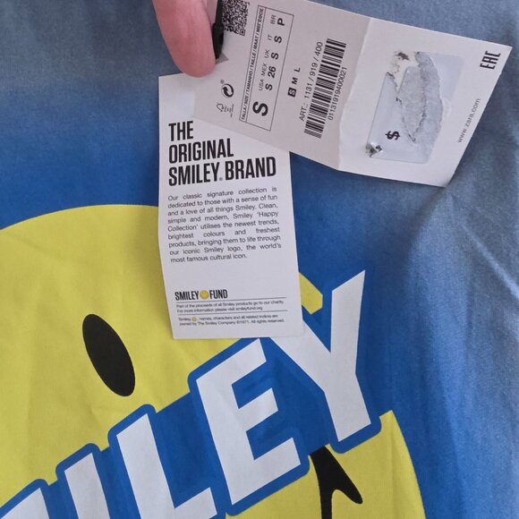 NWT Zara x Smiley Happy Collection 100% Cotton T shirt - Picture 4 of 6